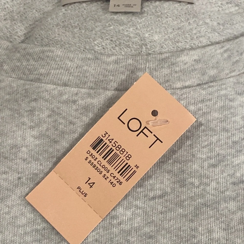 LOFT Embroidered Ruffle Sleeve Sweater - Picture 9 of 10